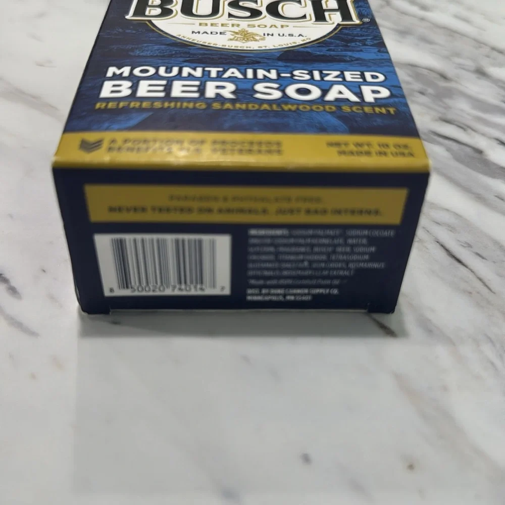 Duke Canon Busch Beer‎ Soap Refreshing Sandalwood Scent NIB